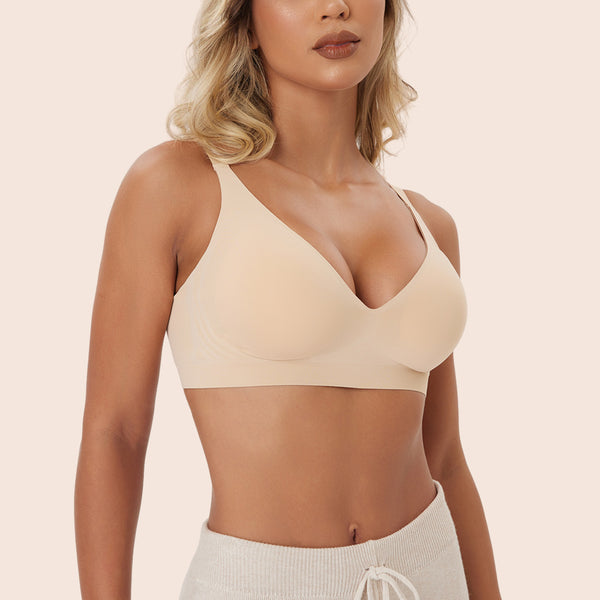 Deep V-neck Seamless Wireless Everyday Bra