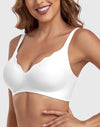 Wireless Deep V Scalloped Push Up Bra