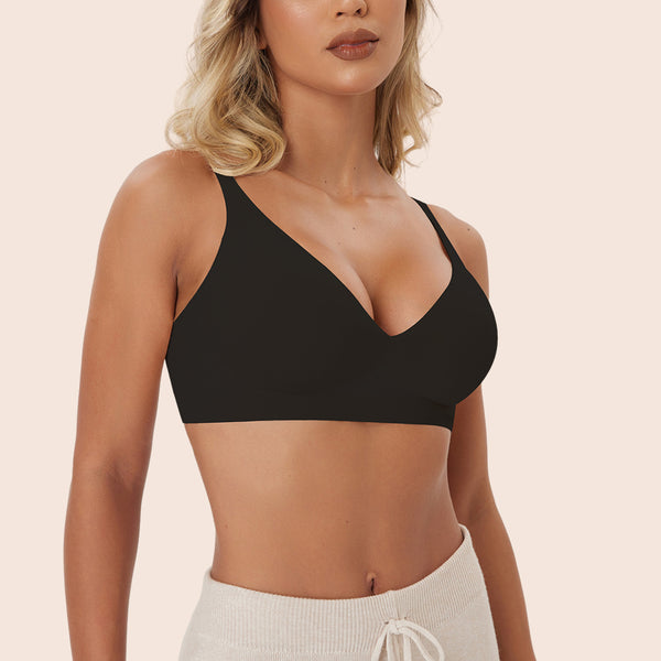 Deep V-neck Seamless Wireless Everyday Bra