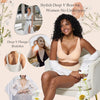 Bras for Women Deep V Seamless Wireless Support Lift No Underwire Plunge Bralettes Full Coverage Push Up Bra