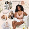 Deep V Plunge Bra - Seamless Wireless Bralette with Lift & Full Coverage (No Underwire) | Supportive Push Up Bra for Women