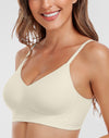 Plus Size V-Neck Seamless Push Up Bra