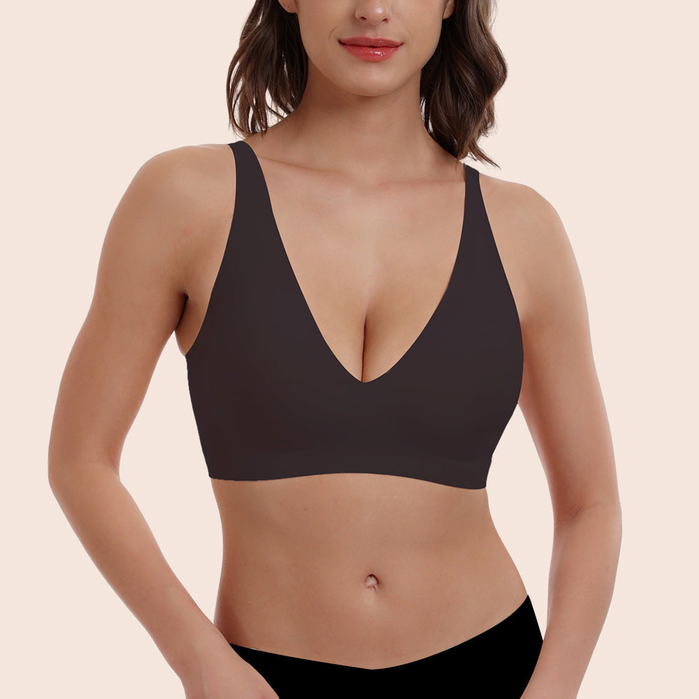 Deep V-Neck Wirefree Seamless Everyday Bra