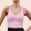 U-neck Crossover Back Sports Bra