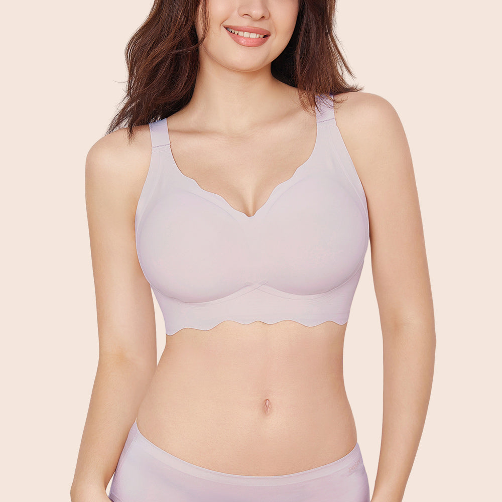 Wave V-Neck Full Cup Seamless Everyday Bra