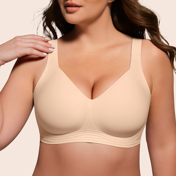 As Fairy Women's Full Coverage Wireless Bra - Supportive Plus Size Seamless Comfort Bralette