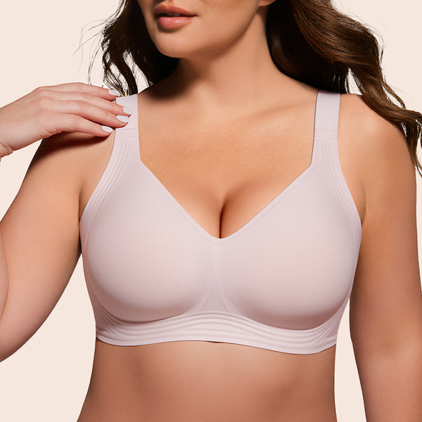 As Fairy Women's Full Coverage Wireless Bra - Supportive Plus Size Seamless Comfort Bralette