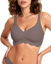 Wave Fashion V-Neck Seamless Full Coverage Bra
