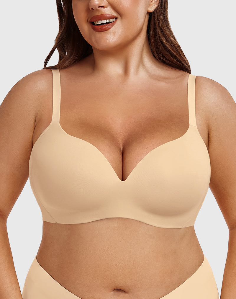 B-F Cup Seamless Push Up Bras