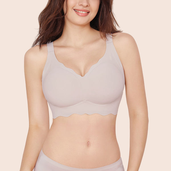 Wave V-Neck Full Cup Seamless Everyday Bra