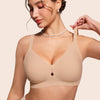 As Fairy Women's No Underwire Push Up Bra - Seamless Full Coverage Everyday Bra for Lift & Comfort