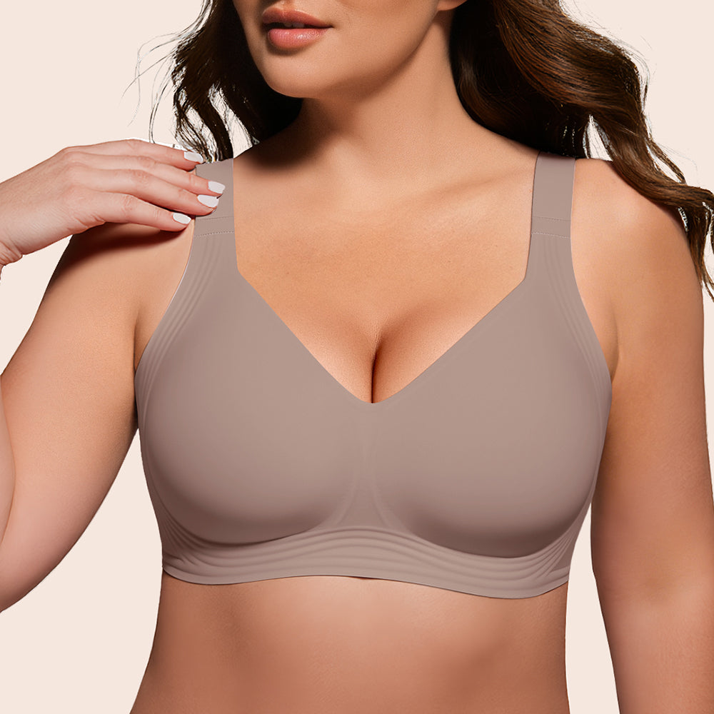 As Fairy Women's Full Coverage Wireless Bra - Supportive Plus Size Seamless Comfort Bralette