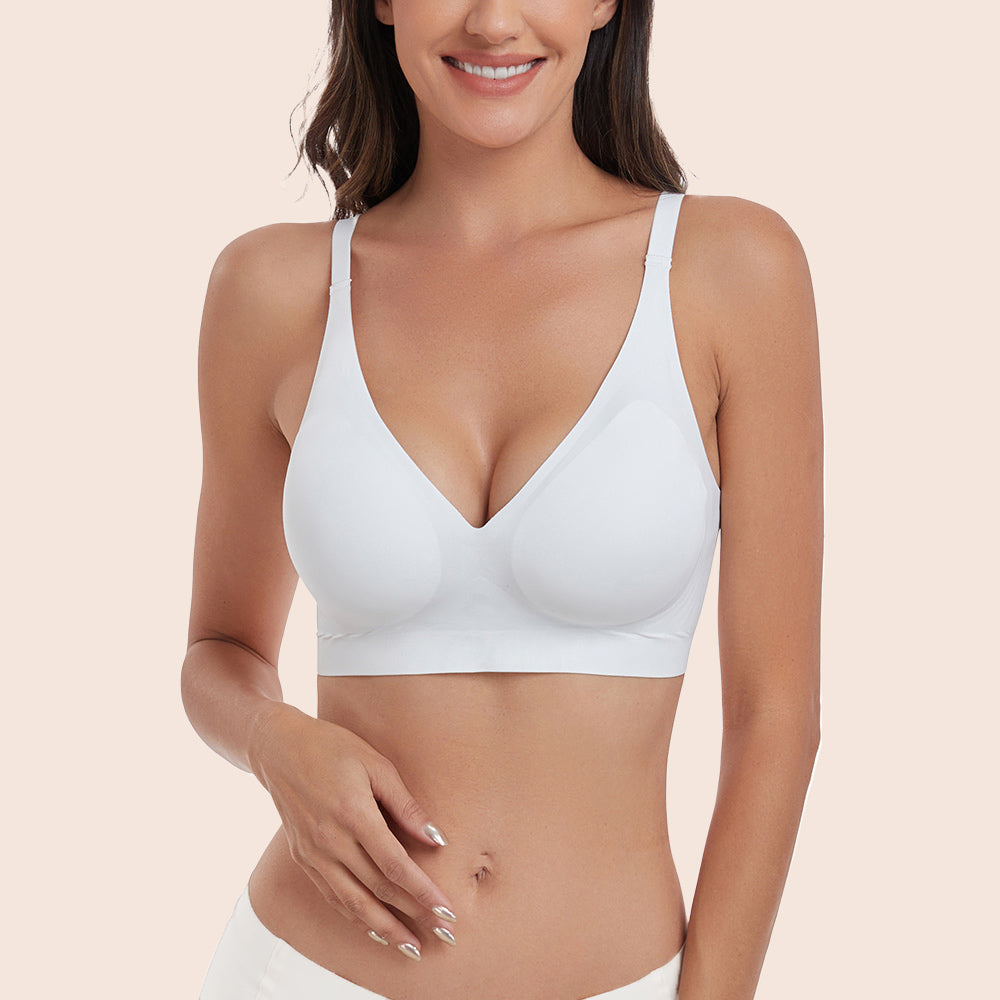 Deep V-neck Seamless  Wireless Everyday Bra