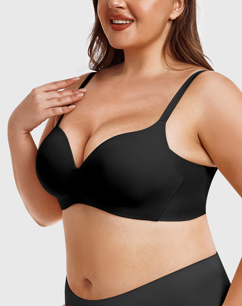 B-F Cup Seamless Push Up Bras