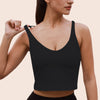 U-neck Crossover Back Sports Bra