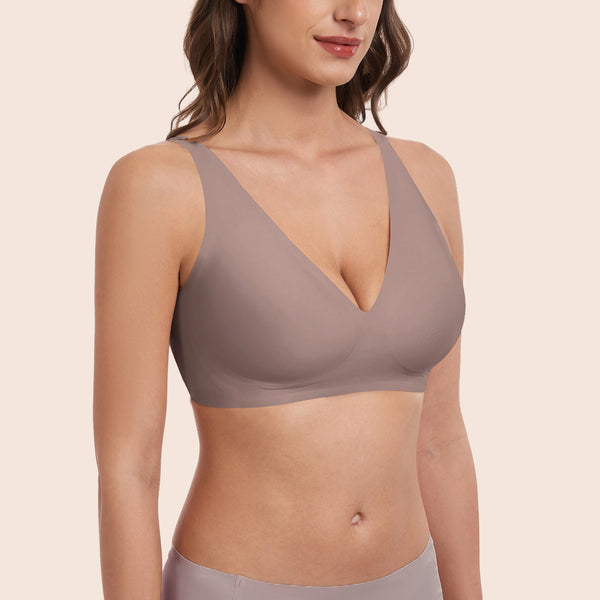 Deep V-Neck Wirefree Seamless Everyday Bra