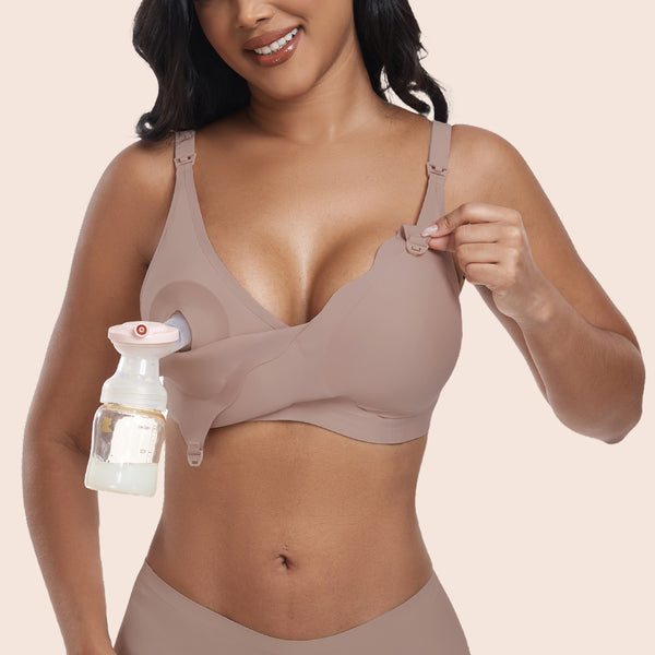 [PLUS SIZE] Wave Seamless Nursing Bra