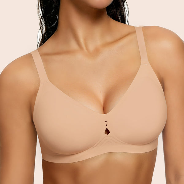 As Fairy Women's No Underwire Push Up Bra - Seamless Full Coverage Everyday Bra for Lift & Comfort