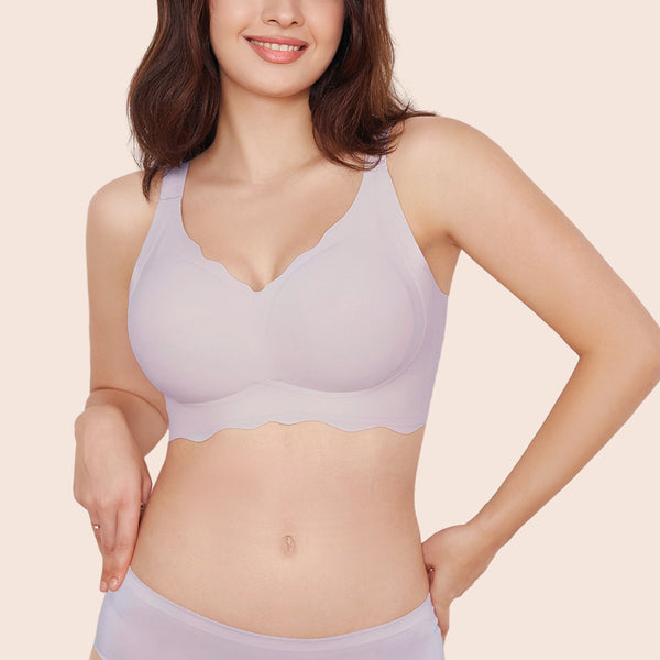 Wave V-Neck Full Cup Seamless Everyday Bra