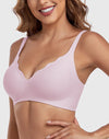 Wireless Deep V Scalloped Push Up Bra