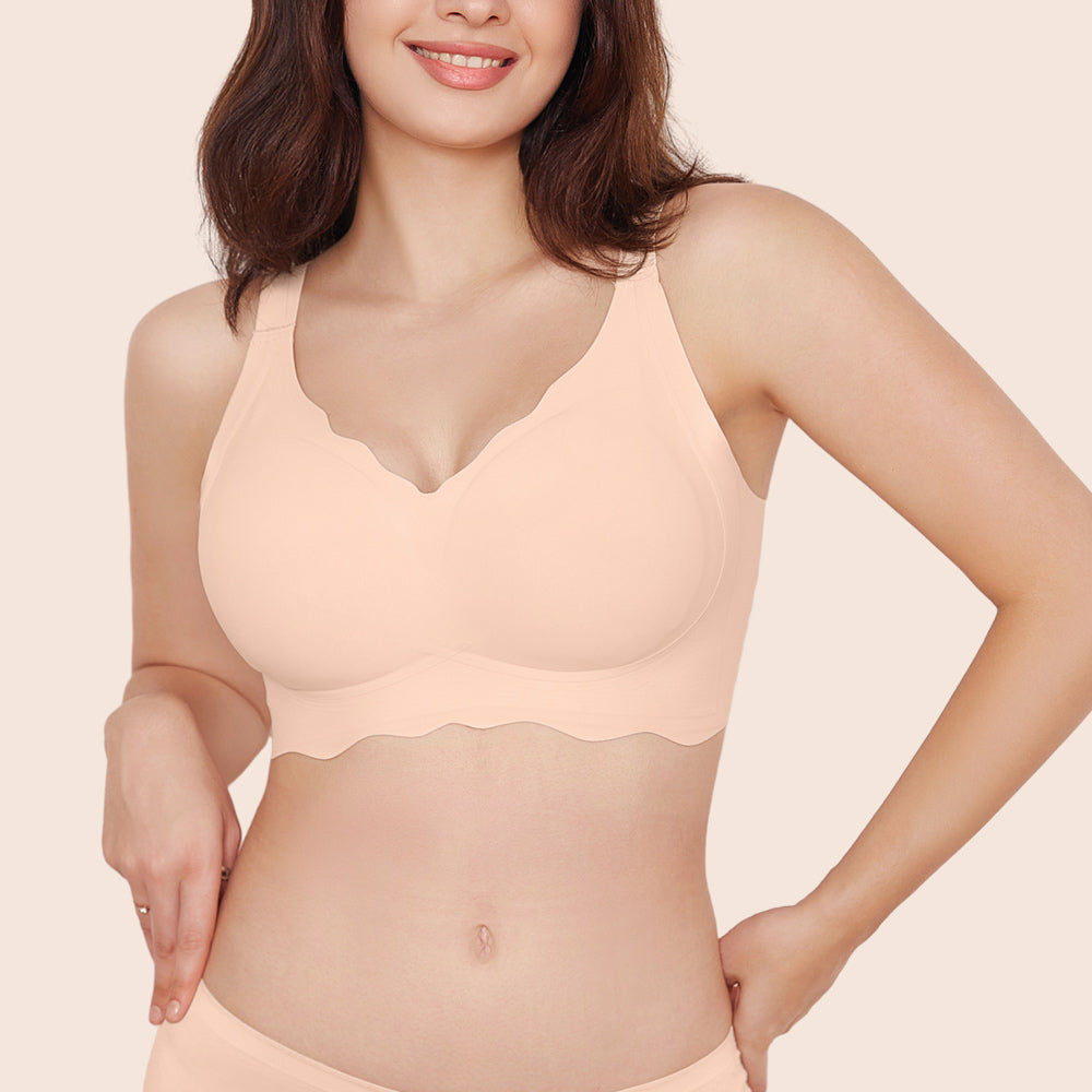 Wave V-Neck Full Cup Seamless Everyday Bra