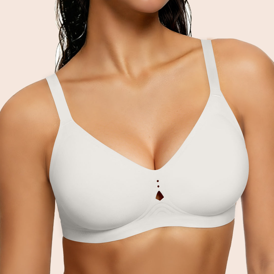 As Fairy Women's No Underwire Push Up Bra - Seamless Full Coverage Everyday Bra for Lift & Comfort