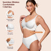 As Fairy Bras for Women Wireless Jelly No Underwire Full Coverage Seamless Comfortable Breathable Bra