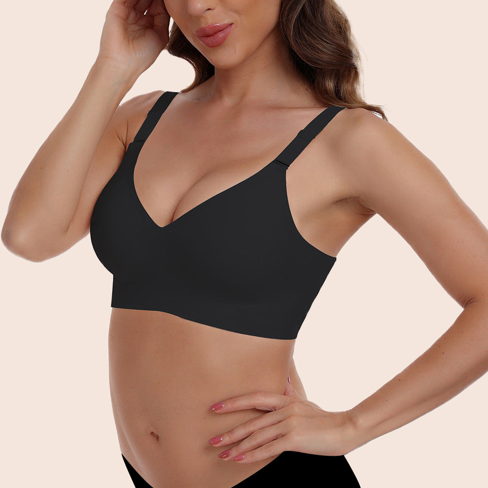 V-Neck Full Cup Seamless Everyday Bra