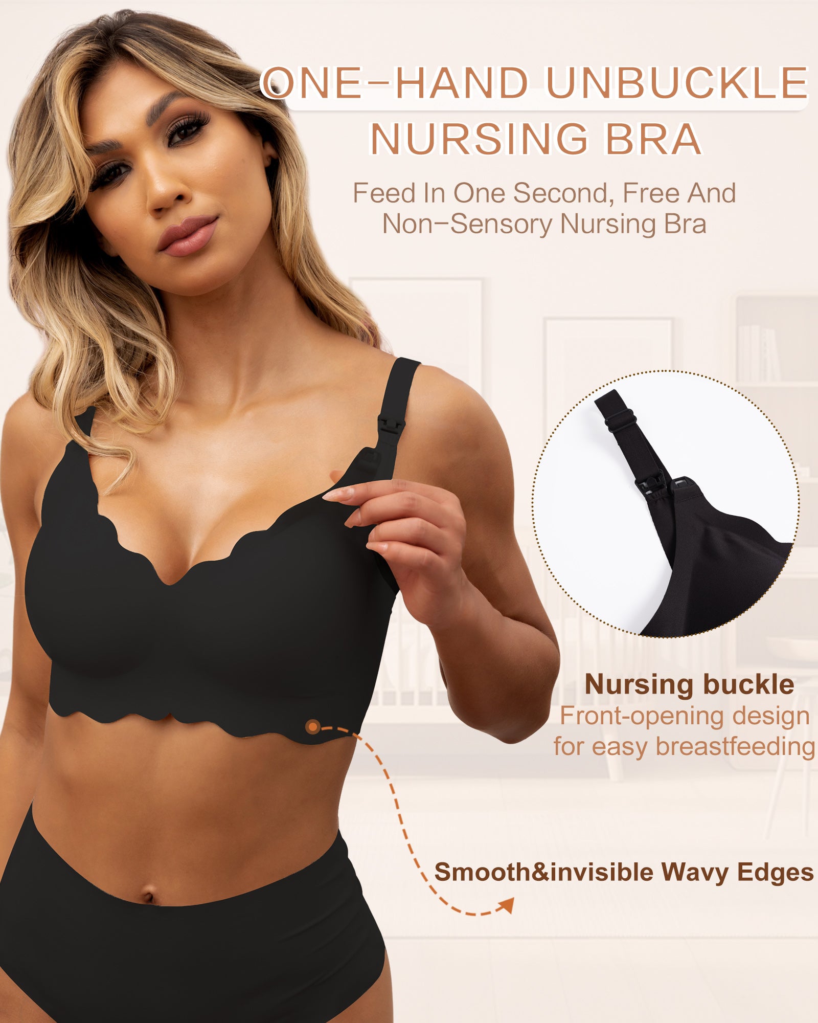 Wave Seamless Comfortable Maternity Nursing Bra