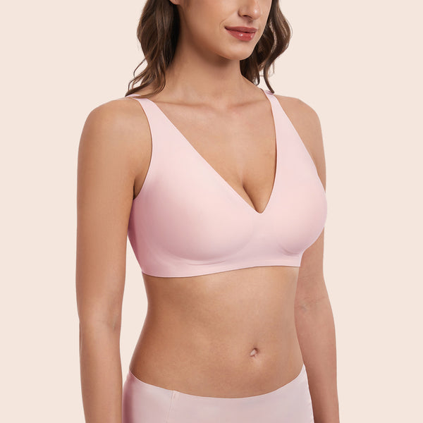 Deep V-Neck Wirefree Seamless Everyday Bra