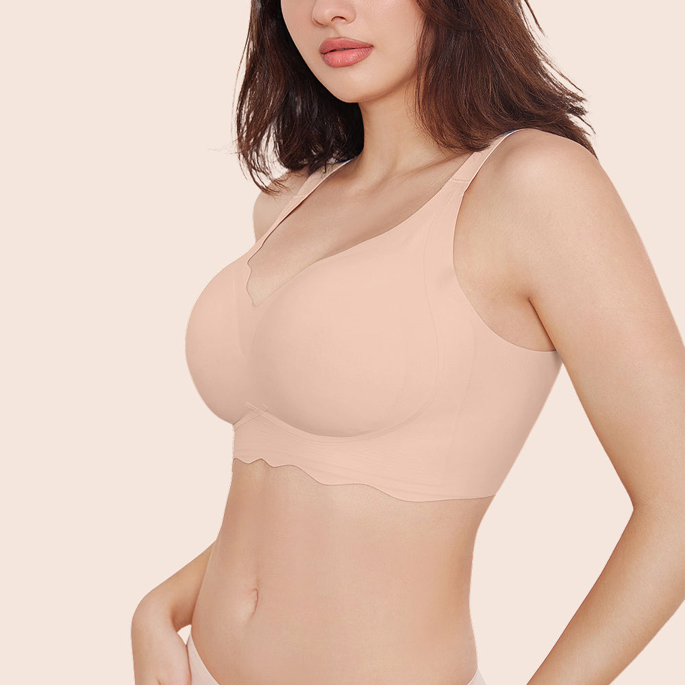 Wave V-Neck Full Cup Seamless Everyday Bra