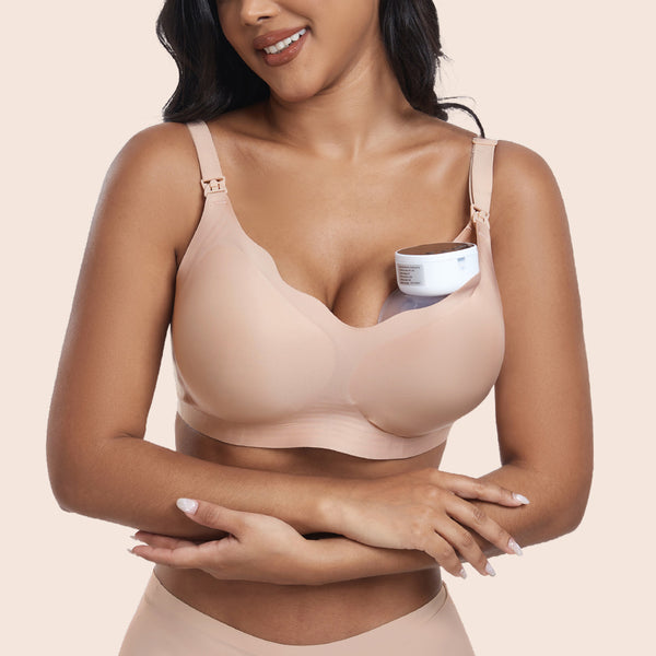 [PLUS SIZE] Wave Seamless Nursing Bra