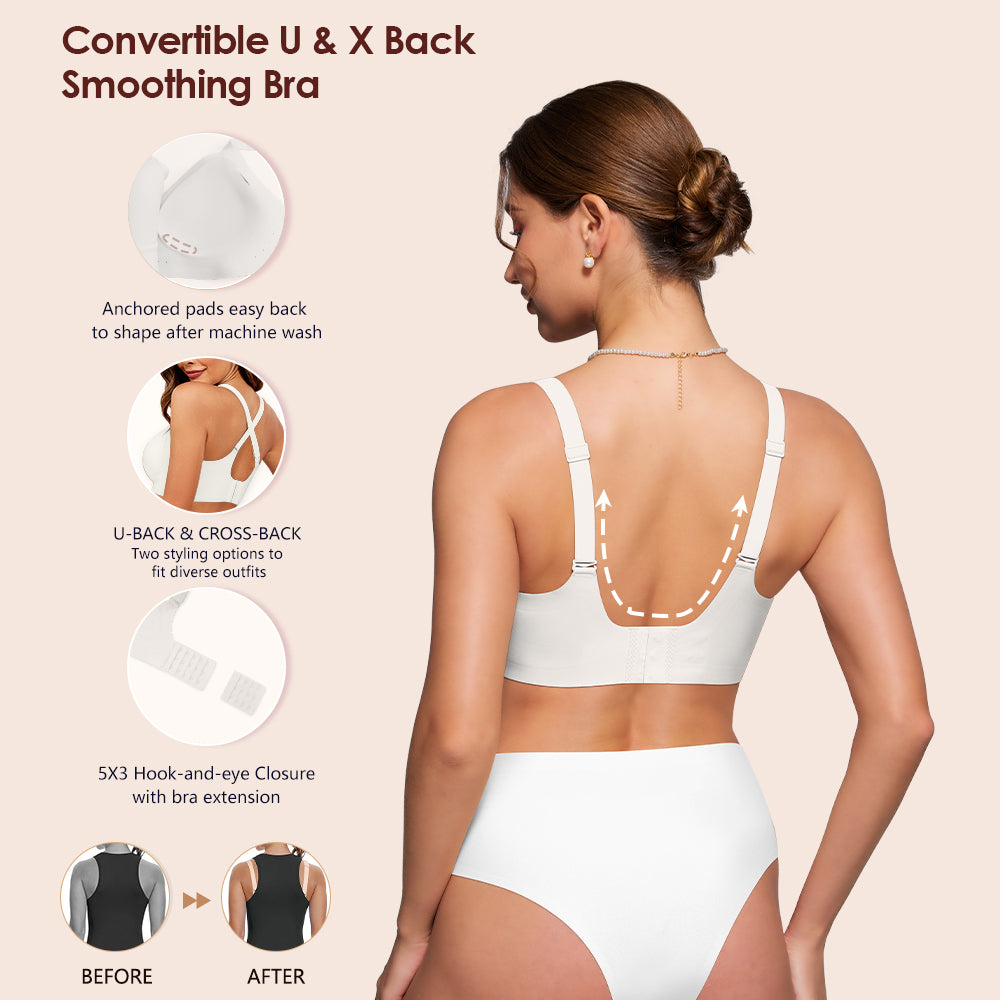 As Fairy Bras for Women Wireless Jelly No Underwire Full Coverage Seamless Comfortable Breathable Bra