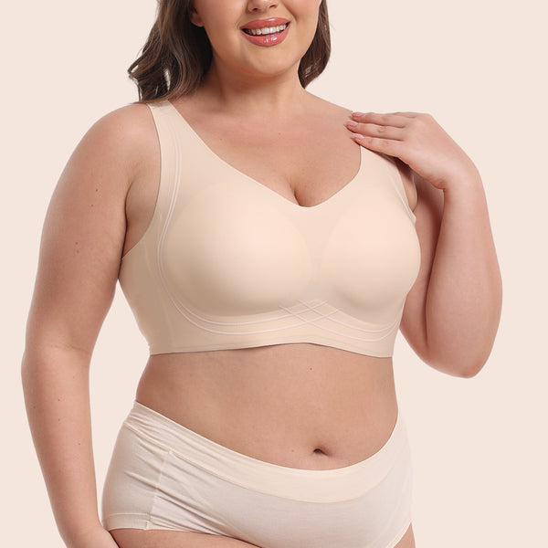 [PLUS SIZE] Seamless Full Coverage Padded Bras For Large Breasts