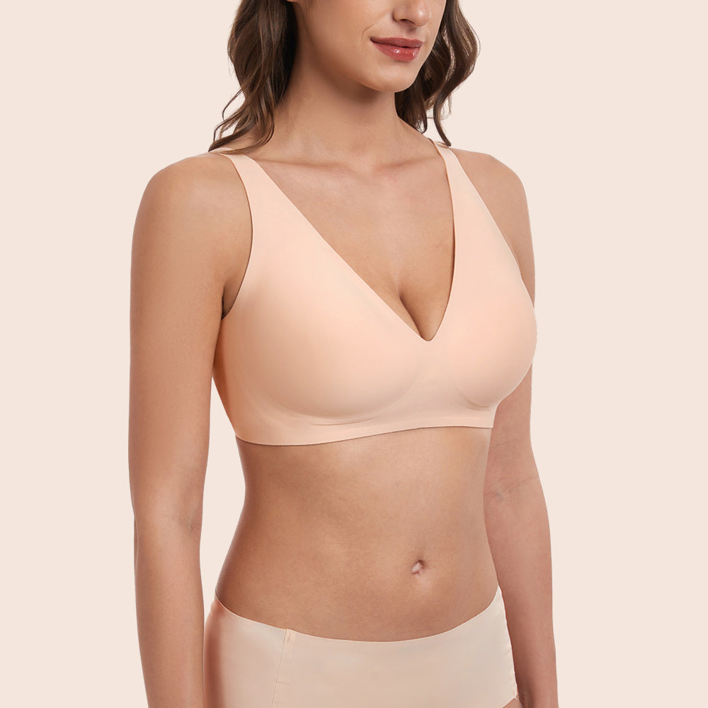 Deep V-Neck Wirefree Seamless Everyday Bra