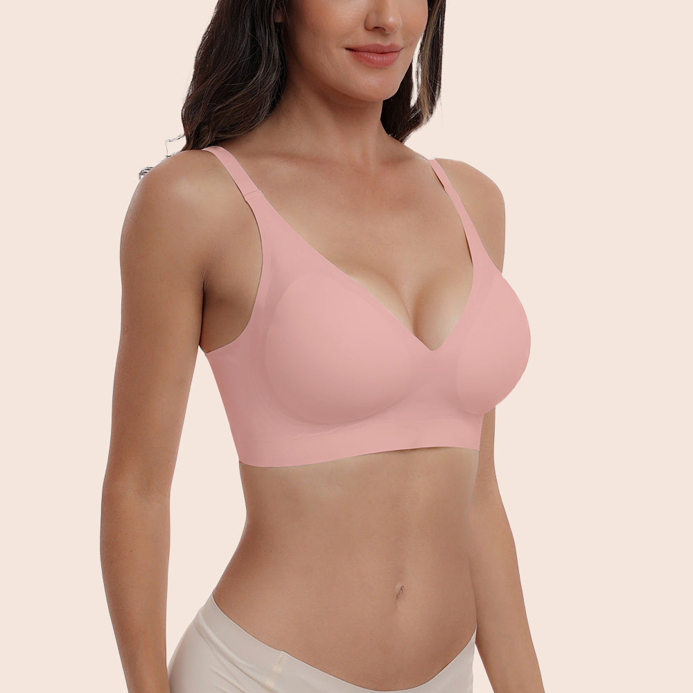 Deep V-neck Seamless  Wireless Everyday Bra