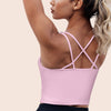 U-neck Crossover Back Sports Bra