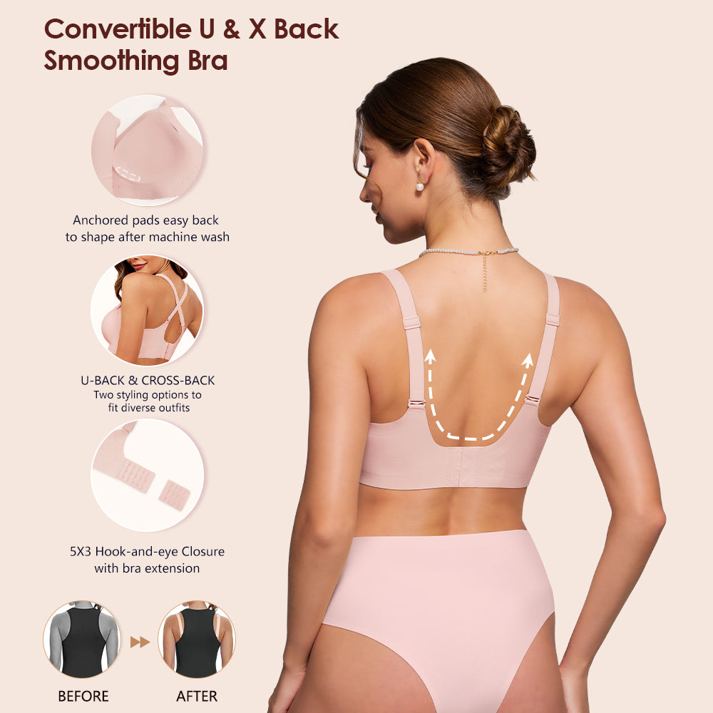 As Fairy Bras for Women Wireless Jelly No Underwire Full Coverage Seamless Comfortable Breathable Bra