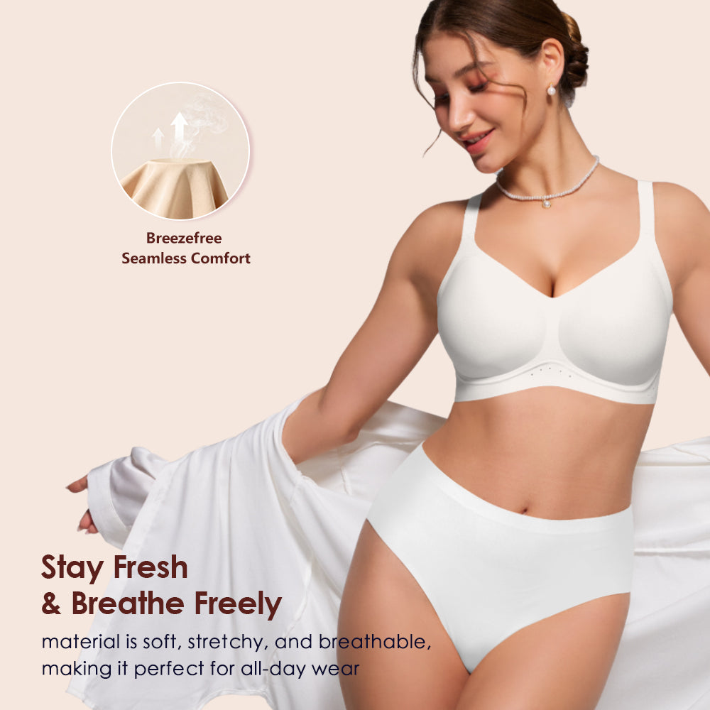 As Fairy Bras for Women Wireless Jelly No Underwire Full Coverage Seamless Comfortable Breathable Bra