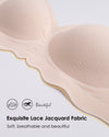 Women's Lace Seamless Push-Up Bra Wireless Soft Full Coverage Bra