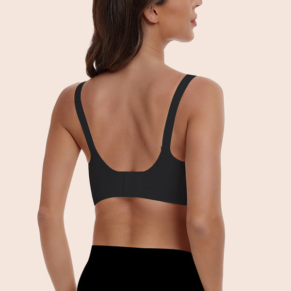 V-Neck Full Cup Seamless Everyday Bra