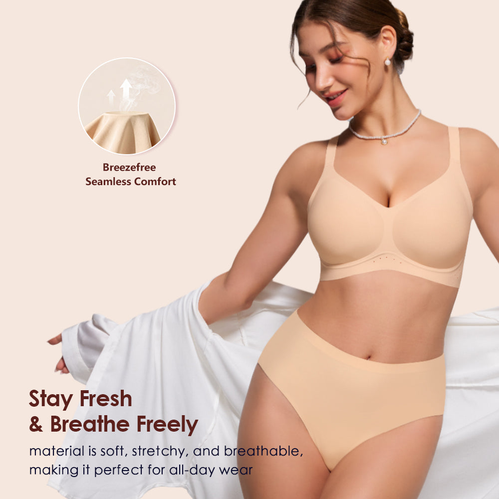 As Fairy Bras for Women Wireless Jelly No Underwire Full Coverage Seamless Comfortable Breathable Bra