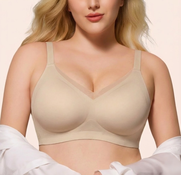 Mesh V Neck Soft Seamless Bras