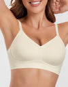 Plus Size V-Neck Seamless Push Up Bra