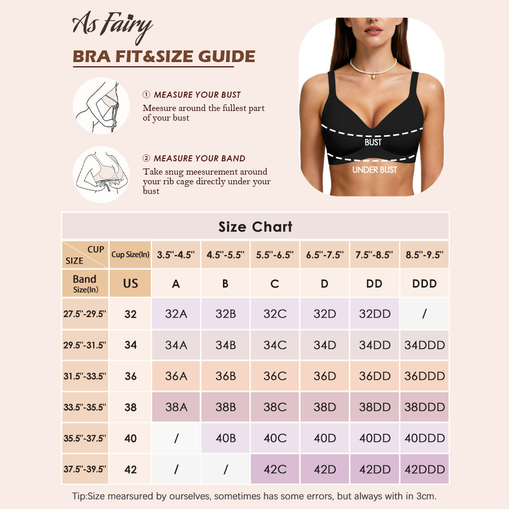 As Fairy Bras for Women Wireless Jelly No Underwire Full Coverage Seamless Comfortable Breathable Bra