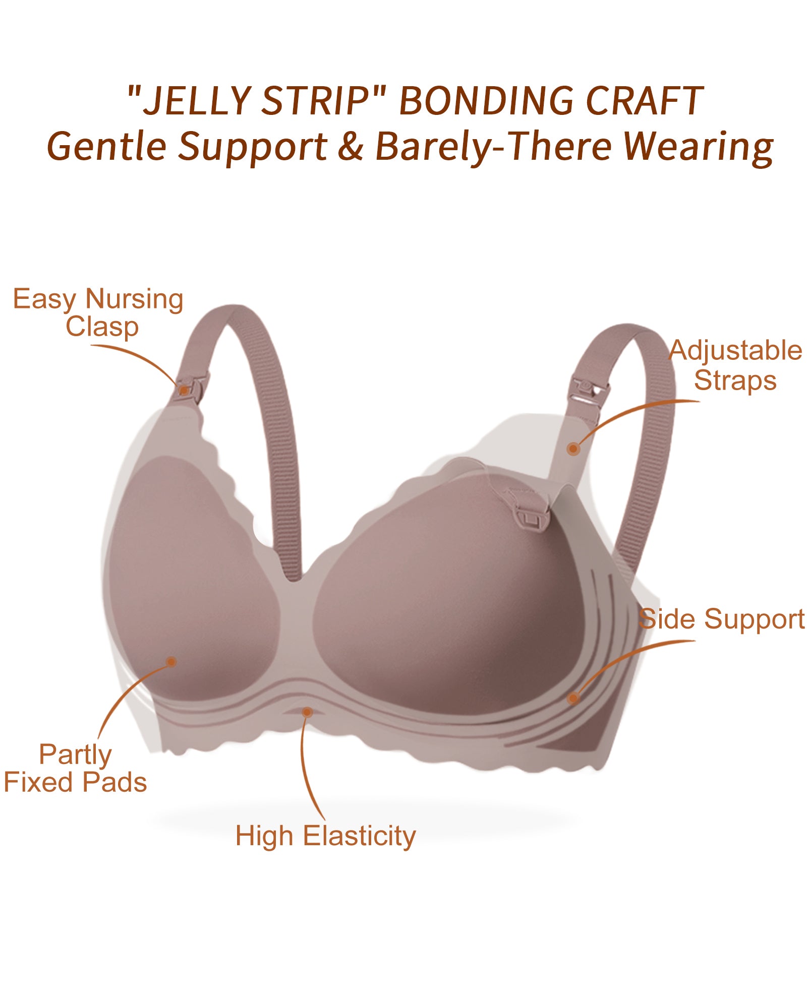 Wave Seamless Comfortable Maternity Nursing Bra