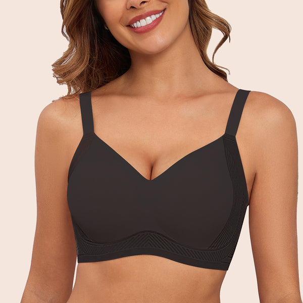 Plus Size Adjusting Shaping Full Coverage Push Up Bras( C-F Cups）