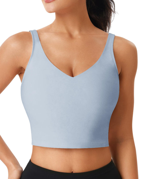 Sports Bras for Women Longline Padded Medium Support