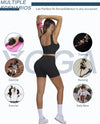 Yoga Outfits Seamless Ribbed Sports Bra Workout Sets