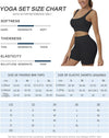 Yoga Outfits Seamless Ribbed Sports Bra Workout Sets